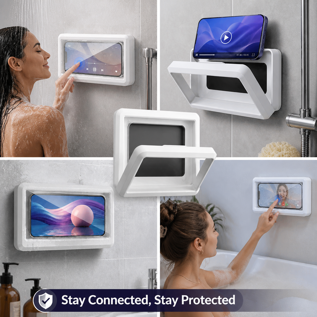 AquaGuard™ — Gardez Votre Téléphone Complètement Sec et Votre Esprit Sans Soucis à Chaque Douche