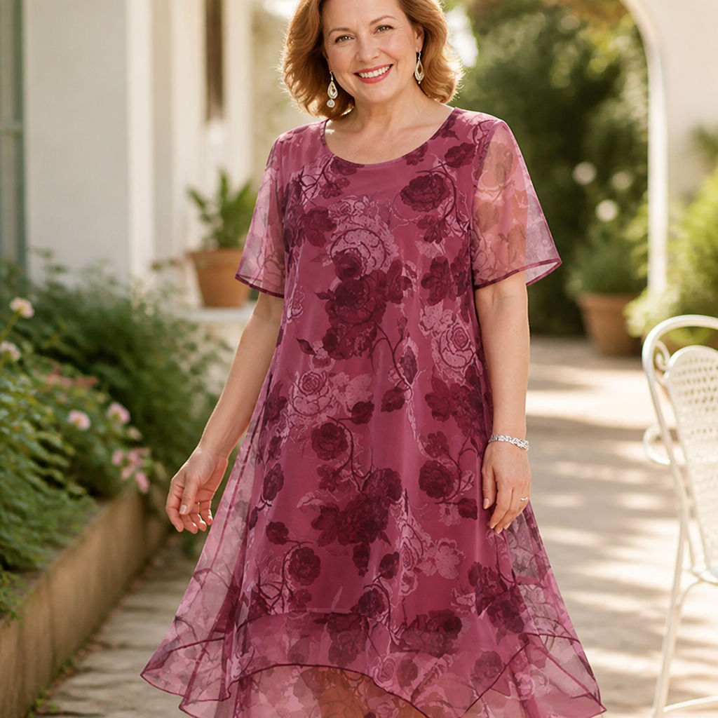Robe Imprimée Légère Avaelia™ — Élégance Effortless Qui Vous Accompagne Toute La Journée