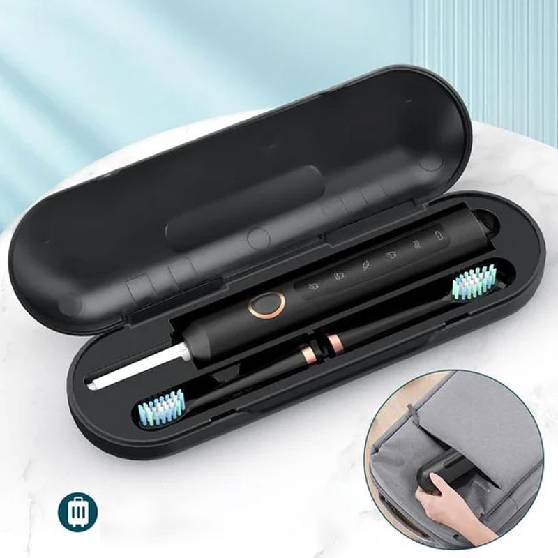 Skanto | Brosse à Dents Électrique Sonique | 6 Modes & Étanchéité IPX7 | Blanc, Noir, Rose