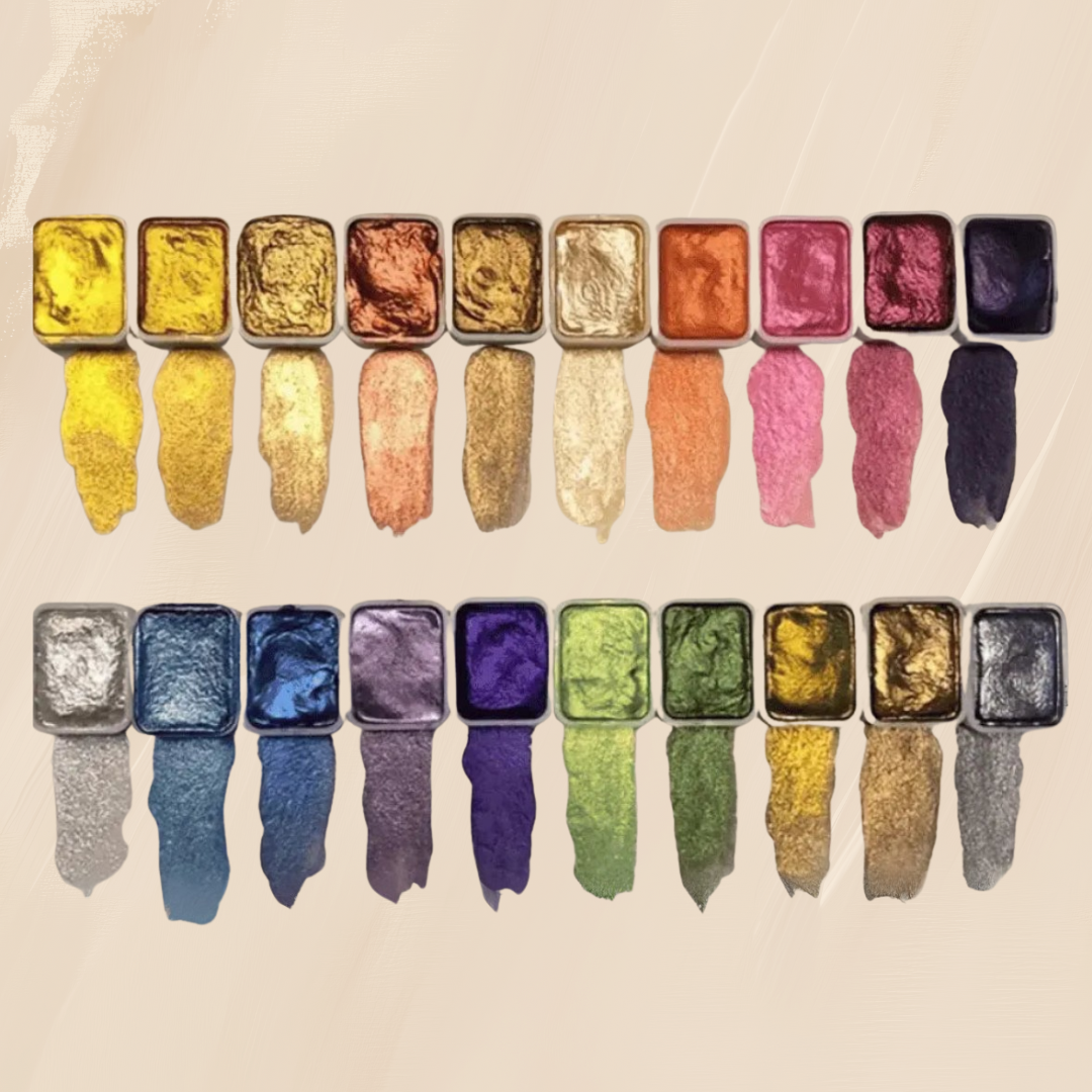 Artisyn - Ensemble de Peinture Aquarelle Iridescente