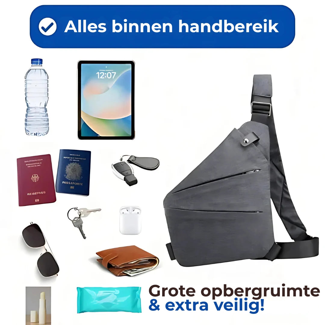 Sac à bandoulière compact avec design anti-vol