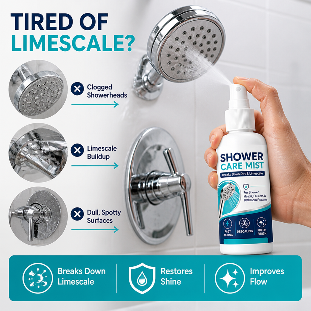 Descalia™ Gommeur de Calcaire — Ravivez Instantanément l'Éclat et la Confiance de Votre Salle de Bain