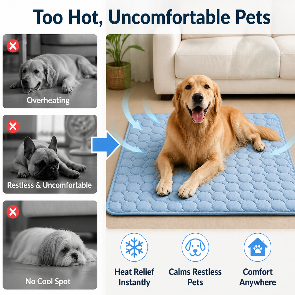 ChillPaw™ — Confort frais instantané qui garde votre animal heureux, frais et rafraîchi partout