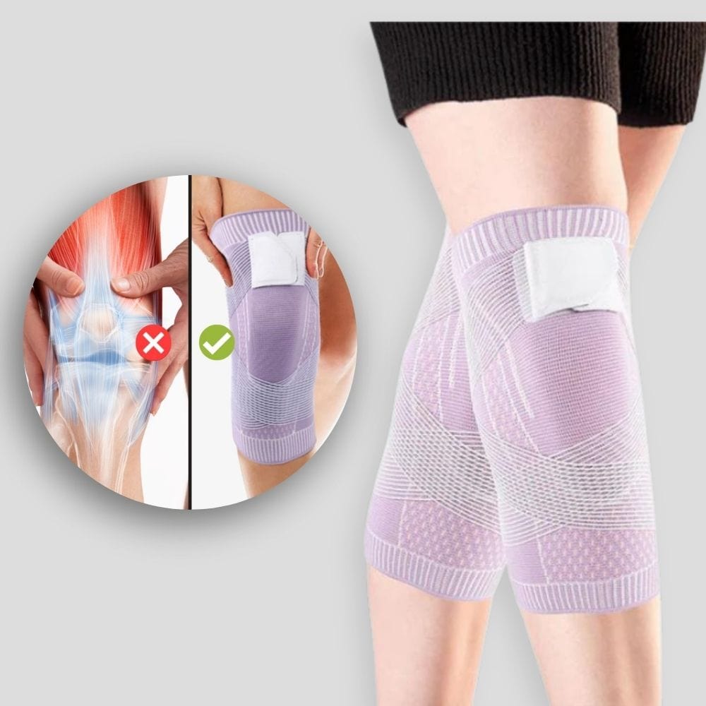 Genouillère 1+1 Gratuit | KneeRelief™ Support de Genou Compression pour Quotidien & Sport | Stabilisation & Confort Élastique du Genou