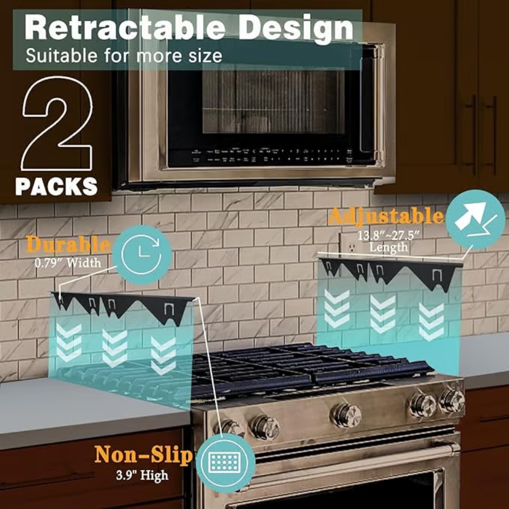 GapLock - Couvre-écarts de cuisinière ajustables
