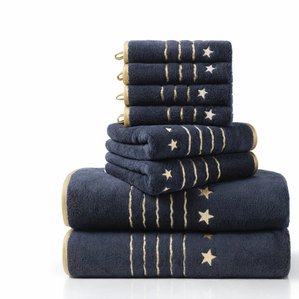 Ensemble de serviettes - Ensemble de serviettes de bain douces 8 pièces