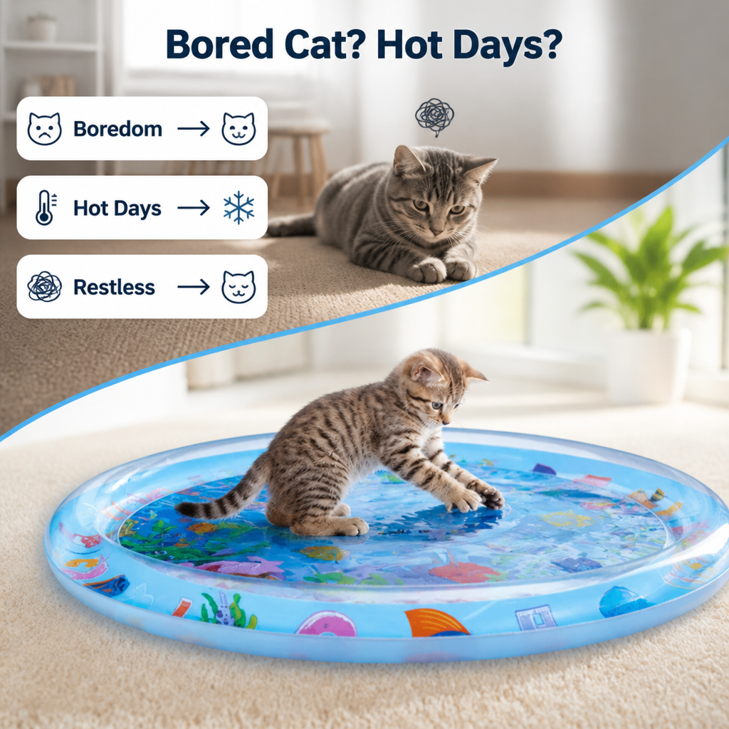 AquaPounce™ — Éveillez le côté sauvage de votre chat avec un plaisir frais et infini