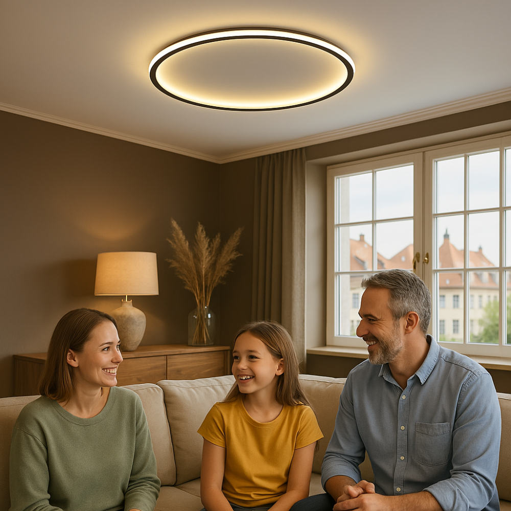 Plafonnier LED scandinave – Moderne, dimmable et élégant pour le salon, la salle à manger et le couloir