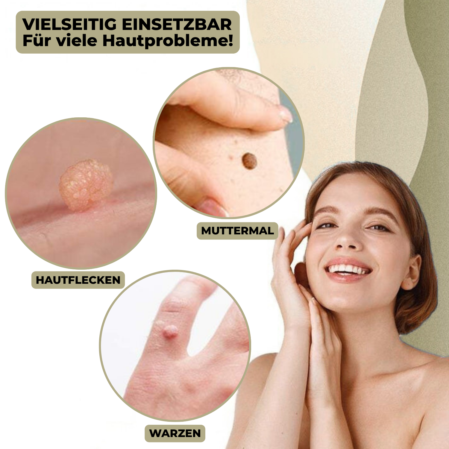 DermaLinx Éliminateur de Verrues | Élimination sans douleur des verrues et des grains de beauté | Pour la maison | Sans opération