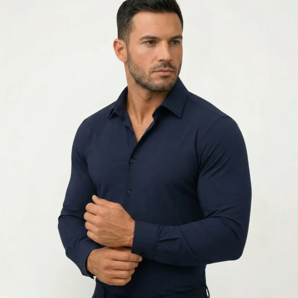 Chemise anti-repassage pour hommes