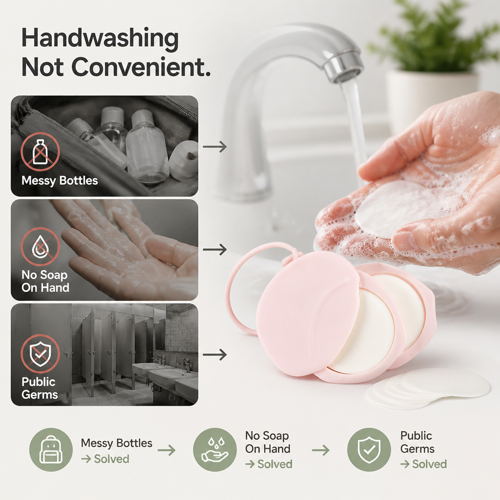 CleanEssence™ — Puissance de poche pour des mains qui se sentent inarrêtables (3 pièces)