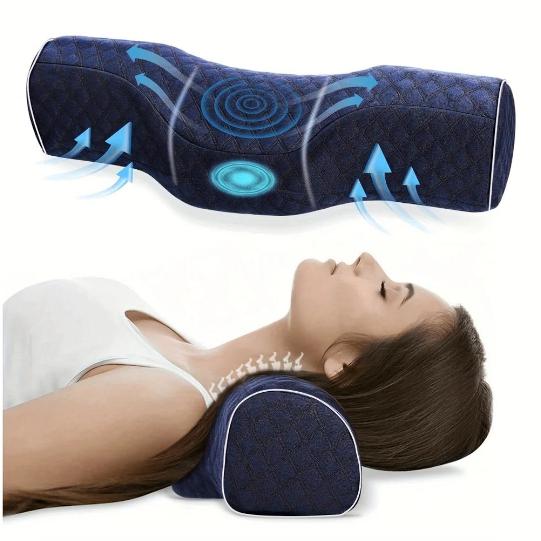 Coussin de Cou - Coussin Ergonomique en Mousse à Mémoire