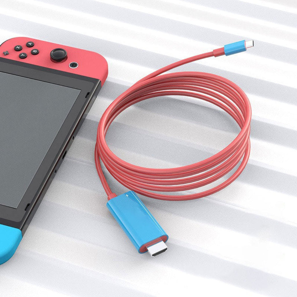 Câble USB-C vers HDMI - 2M avec Chargement Rapide PD pour Switch, Tablette, Téléphone et Ordinateur Portable