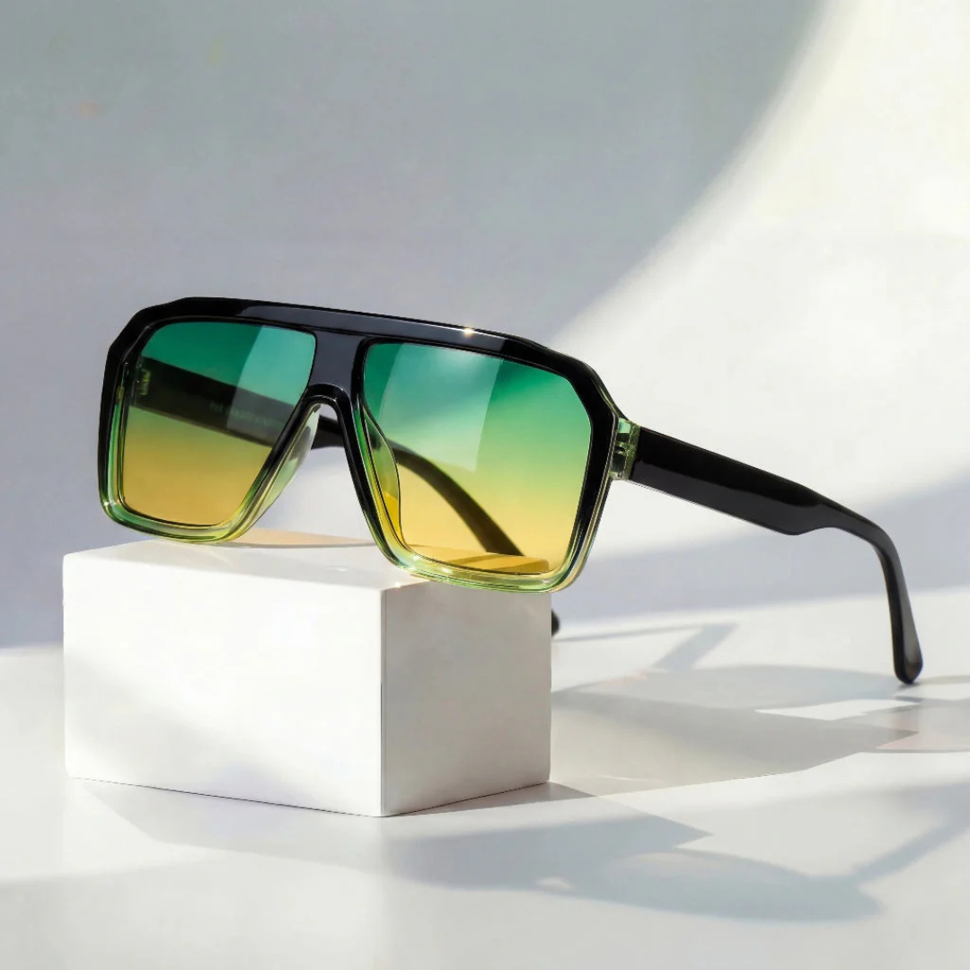 Lunettes de Soleil Aviateur Rétro Avec Protection UV400
