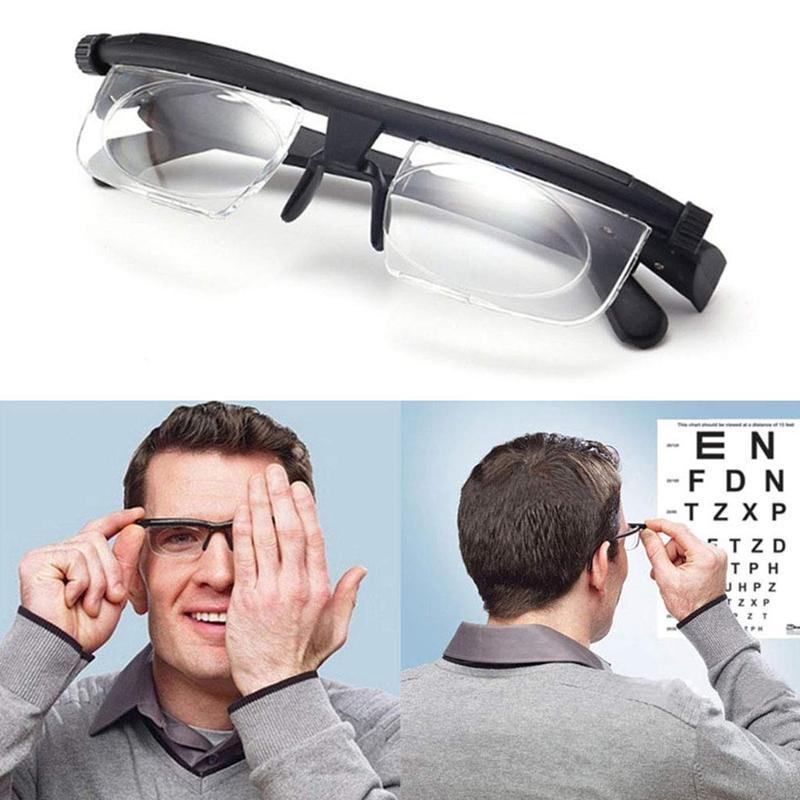 Sandsberg | Lunettes de lecture ajustables Unisexes | Lentille zoom réglable | Noir