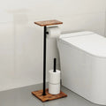 Porte-Rouleau de Toilette Autonome | Plateau pour Téléphone et Essentiels | Support Robuste | BathBridge