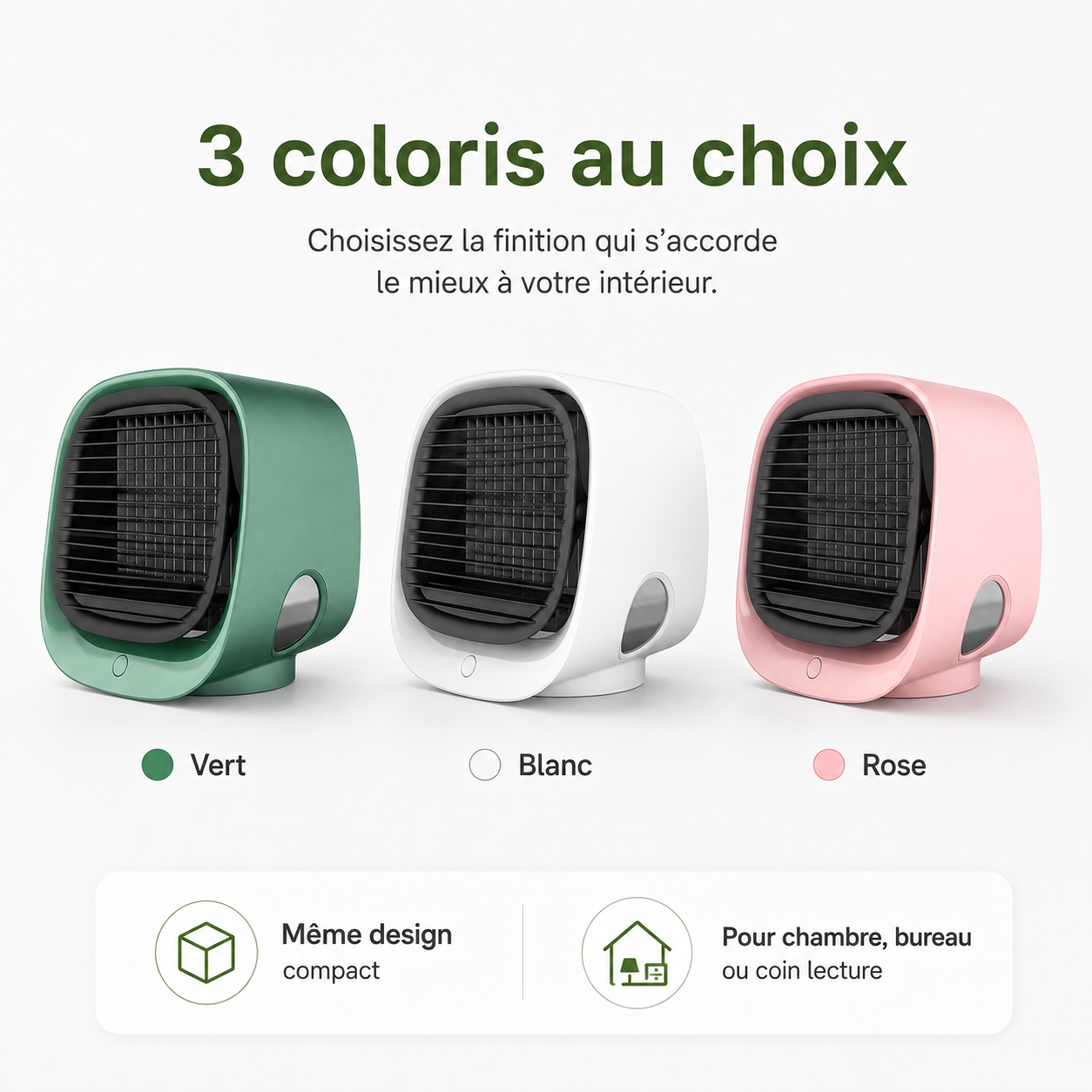 Refroidisseur d'air et humidificateur 2-en-1 – Pour un climat intérieur optimal
