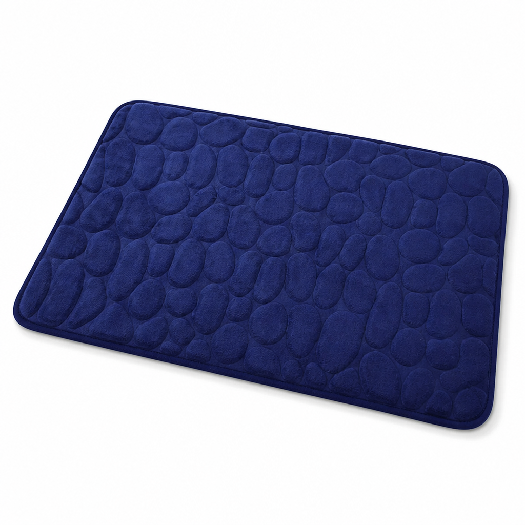 AquaLuxe™ Tapis de Bain en Mousse Mémoire — Entrez dans la Chaleur Instantanée et le Confort Antidérapant à Chaque Douche