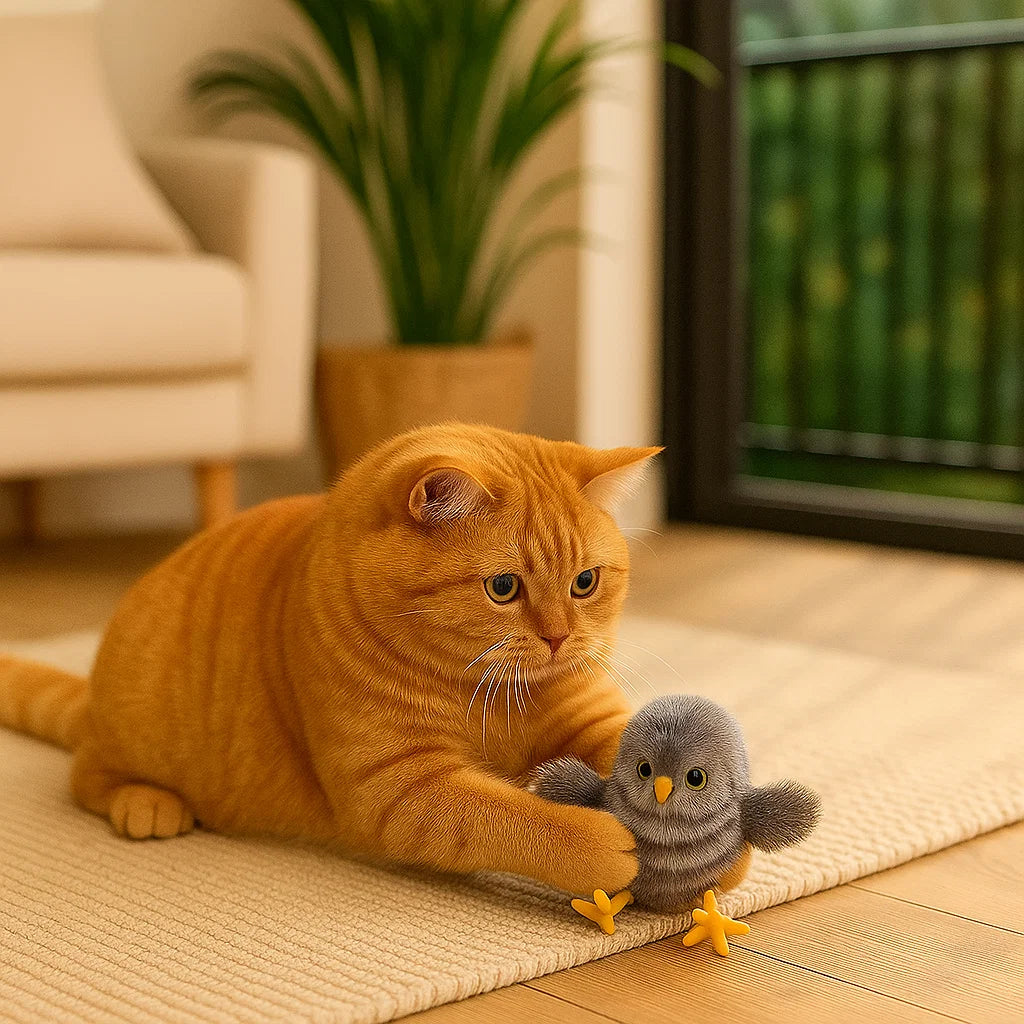 FeatherWhirl™ — Éveillez les instincts sauvages de votre chat pour une aventure intérieure sans fin