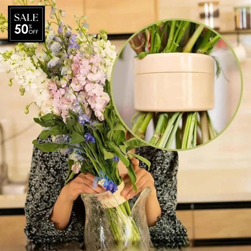 BloomVault™ — Élégance sans Effort Qui Garde Vos Fleurs Fraîches et Impeccables Toute la Journée