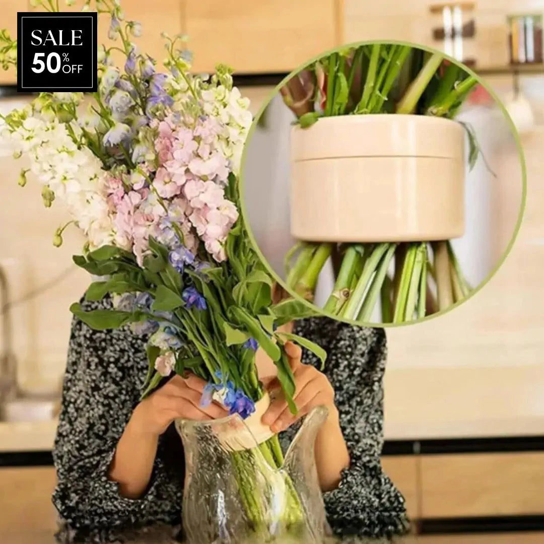 BloomVault™ — Élégance sans Effort Qui Garde Vos Fleurs Fraîches et Impeccables Toute la Journée