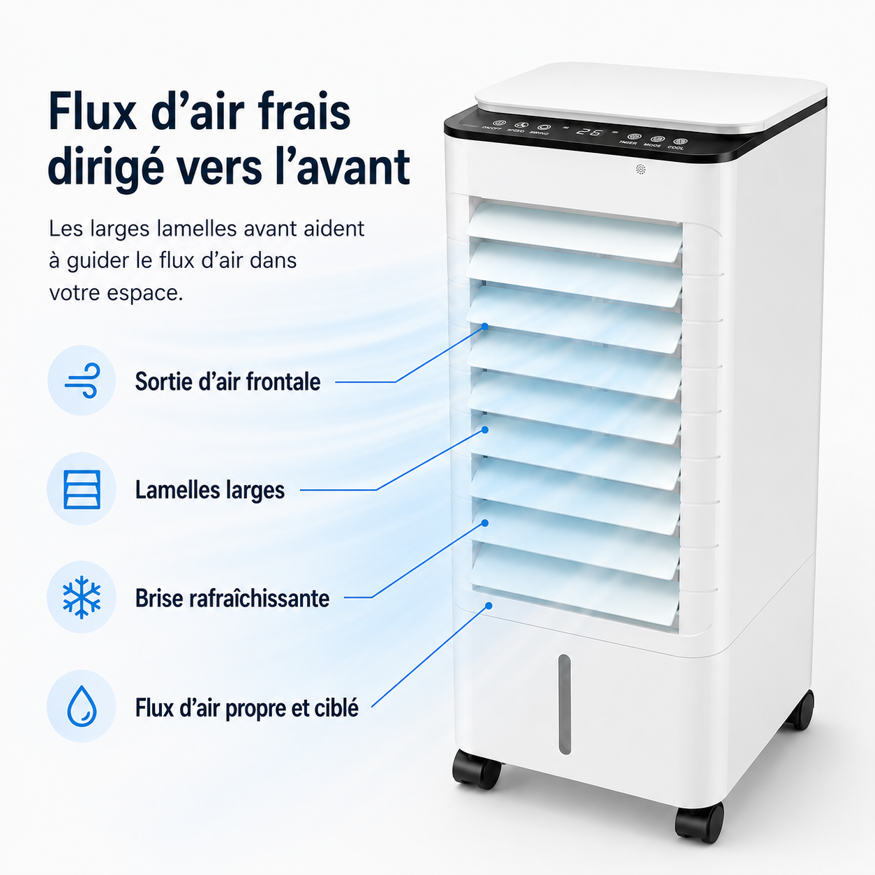Climatiseur Portable Sans Fenêtre | Fraîcheur Instantanée