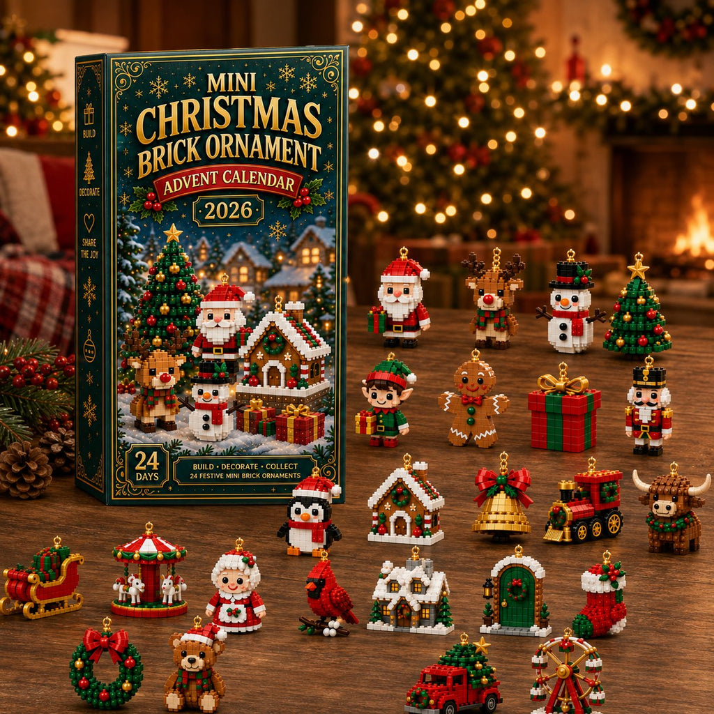⏳ Dernier jour pour économiser 49% – 🎄 Calendrier de l'Avent Mini Ornements de Noël de 24 jours | 24 designs festifs uniques à construire avec des boucles suspendues—parfait pour décorer les sapins de Noël, les couronnes et les présentations de vacances