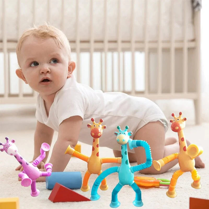 GiraffeStretch – Jouet de Suction Télescopique Amusant
