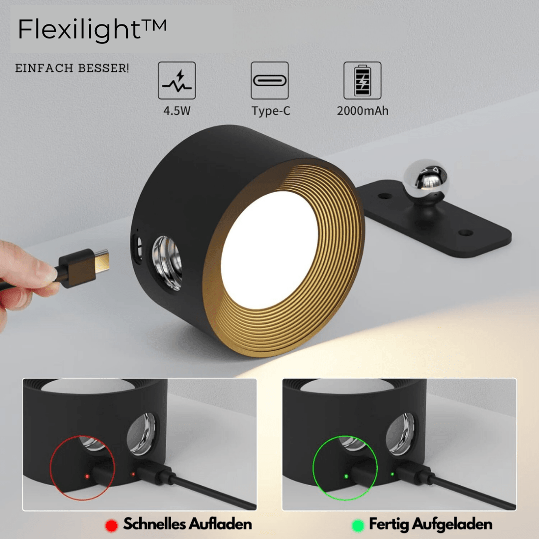 Lampe Murale Sans Fil – Éclairage LED Rechargeable et Ajustable à 360°
