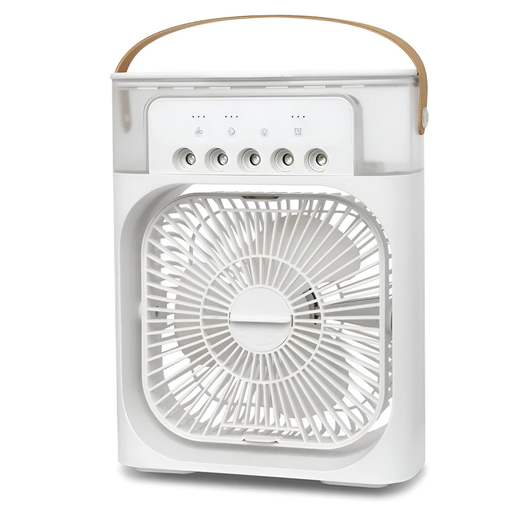 Refroidisseur d'air 3-en-1, Humidificateur & Purificateur d'air – Climatisation portable pour un usage intérieur avec lumière LED