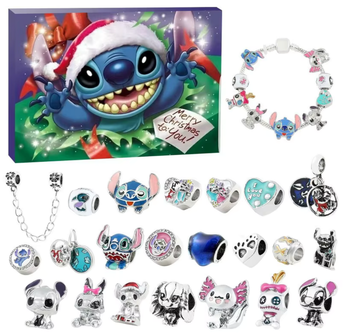 Calendrier de l'Avent FamilieJoy 2025 | Surprises remplies pour tous avec Stitch, Football, Puzzles & Cristaux