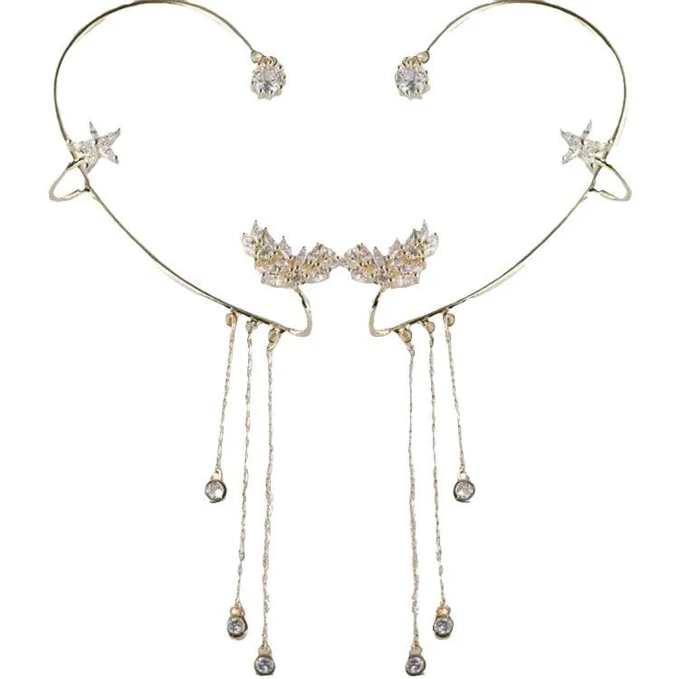 Boucles d'Oreilles CelestiLuxe™ avec Franges — Illuminez Chaque Pièce avec un Glamour et une Confiance Sans Effort