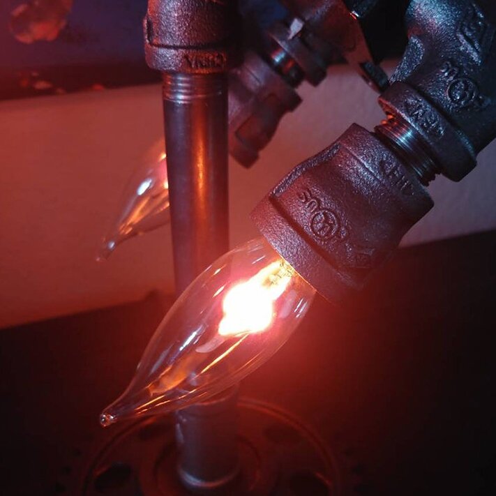 Lampe Fusée Steampunk