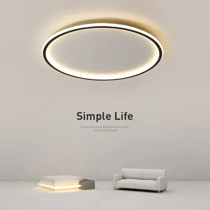 Plafonnier Rond Scandinave - AuroraSphere