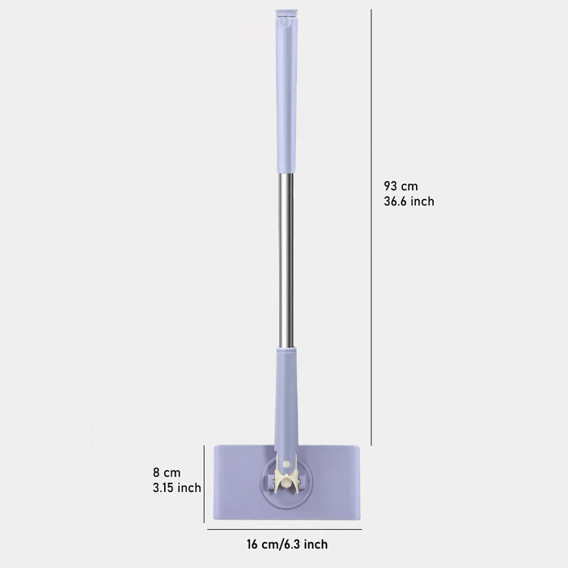 Nettoyant de Sol | Mop Plat avec Tête Rotative à 360° | Remplacement de Pad Sans Contact | MopMate