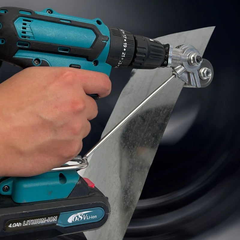 DrillShear – Accessoire de coupe de métal pour perceuse électrique