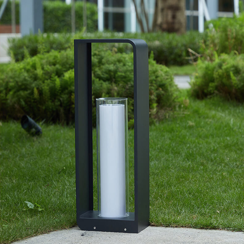 Lampe de jardin LED pour extérieur – lampe moderne carrée avec lumière chaude | Sansoti