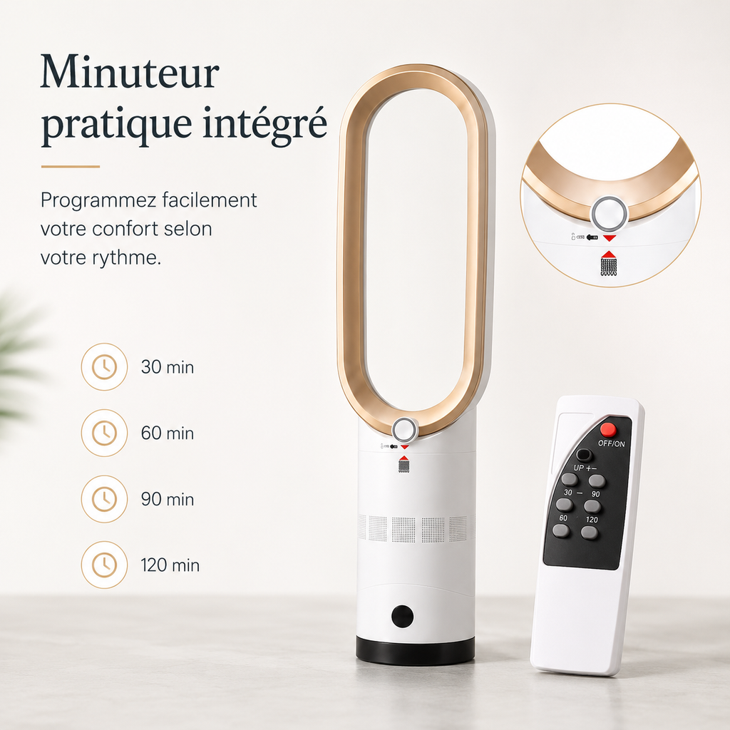 BreezeNova Refroidisseur d'Air 3-en-1 avec Purificateur et Oscillation