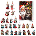 Ensemble d'Ornements de Noël pour Chats de 24 Pièces – Acrylique