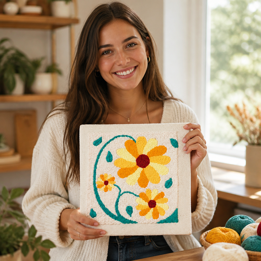 BloomThread™ Édition Carrée — Créez de l'Art Confortable et Coloré qui Réchauffe Votre Âme