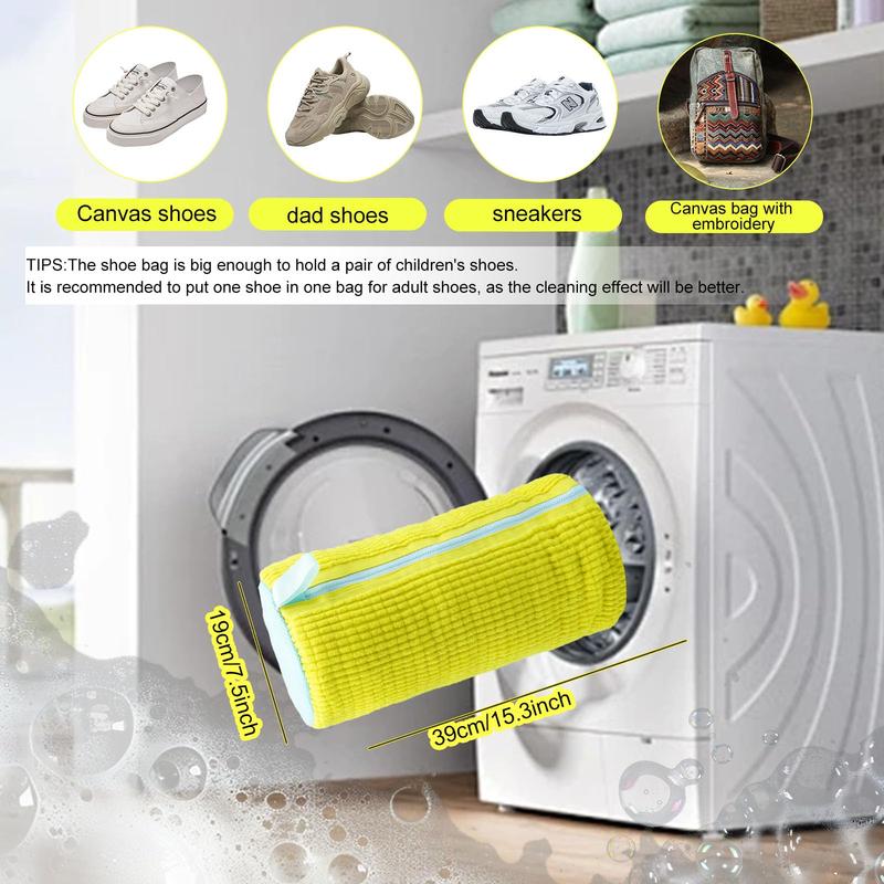 Sac de Lavage pour Chaussures en Microfibre Chenille – Protection Douce et Efficace en Machine