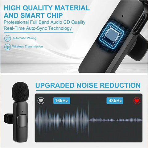 🔥 Nouveau Microphone Lavalier Sans Fil