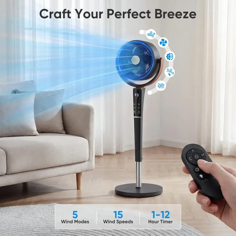 BreezeSphere™ — Découvrez une fraîcheur silencieuse et tout autour qui transforme votre espace en un havre de paix