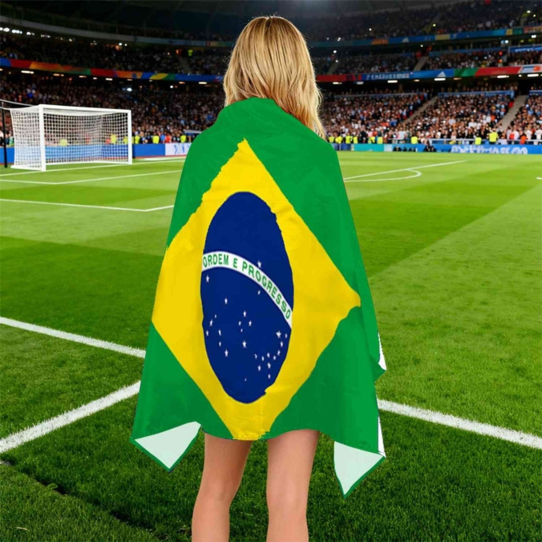 Drapeau de la Coupe du Monde - Cape de Supporter Légère pour Fans - Cape de Support