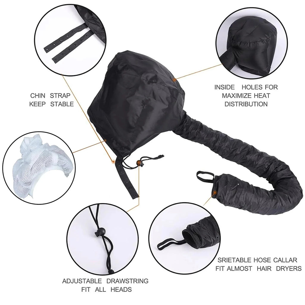 Bonnet de Séchage Portable - Bonnet de Cheveux Bouclés