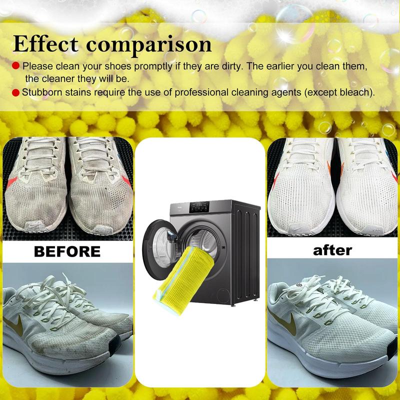 Sac de Lavage pour Chaussures en Microfibre Chenille – Protection Douce et Efficace en Machine