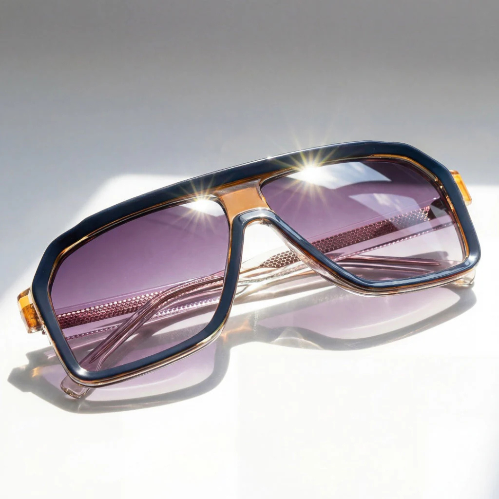 Lunettes de Soleil Aviateur Rétro Avec Protection UV400