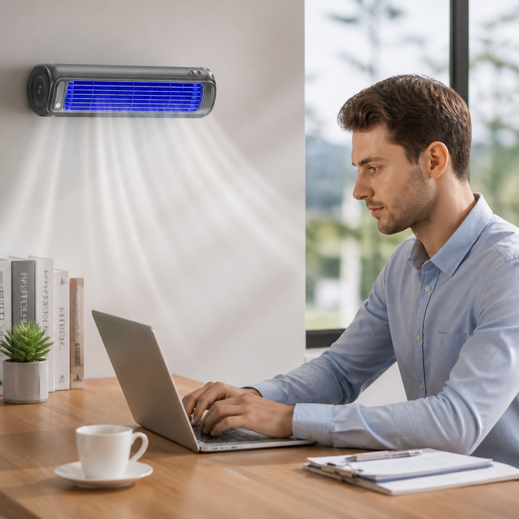 Climatiseur Portable Murale à Refroidissement Rapide (Batterie de 12 Heures)