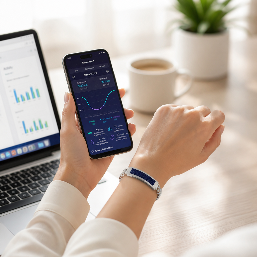 Bracelet de Suivi d'Activité Bluetooth en Acier Inoxydable (Batterie de 5 Jours)