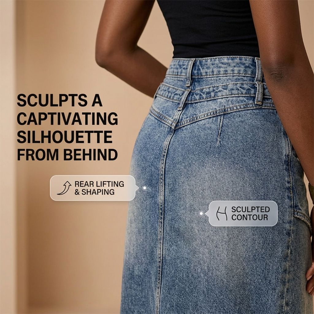 Jupe Maxi SuraDenim™ — Commandez Chaque Salle avec Confiance, Élégante et Sans Effort